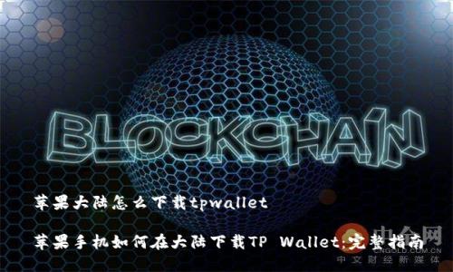 苹果大陆怎么下载tpwallet

苹果手机如何在大陆下载TP Wallet：完整指南