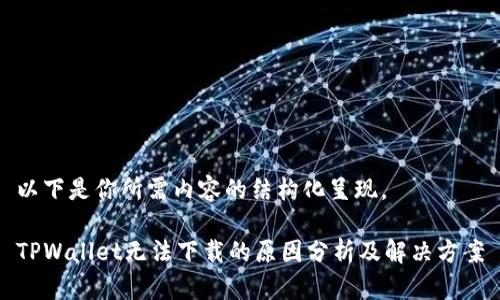 以下是你所需内容的结构化呈现。

TPWallet无法下载的原因分析及解决方案