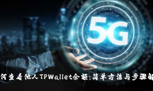 如何查看他人TPWallet余额：简单方法与步骤解析
