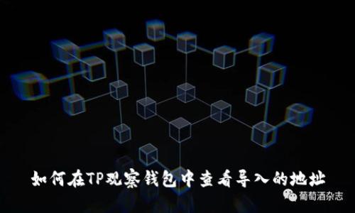 如何在TP观察钱包中查看导入的地址